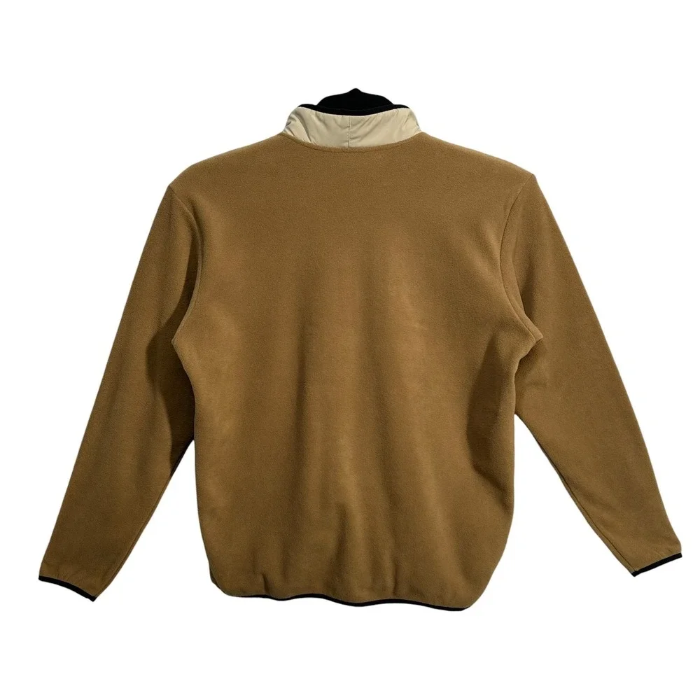 Columbia Mens Sequoia Grove Half Zip Fleece Pullover Jacket S Tan/Brown/Black